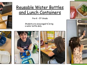 Reusable Water Bottles and Lunch Containers